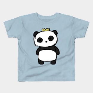 Pawsome Tiara Panda Kids T-Shirt